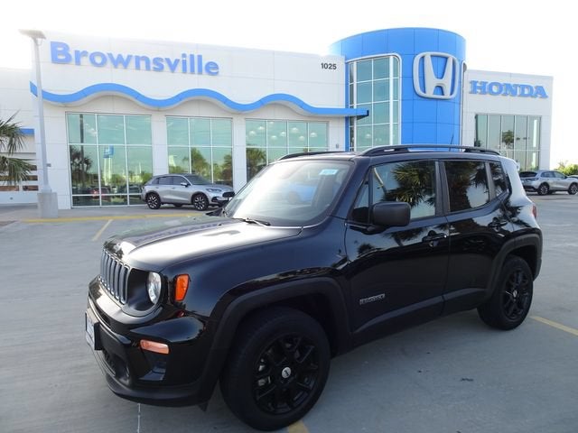 2022 Jeep Renegade Latitude in Black Clearcoat — front three-quarter view