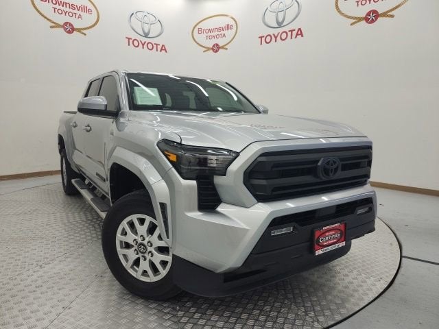2025 Toyota Tacoma 4WD SR5 in Celestial Silver Metallic — front three-quarter view