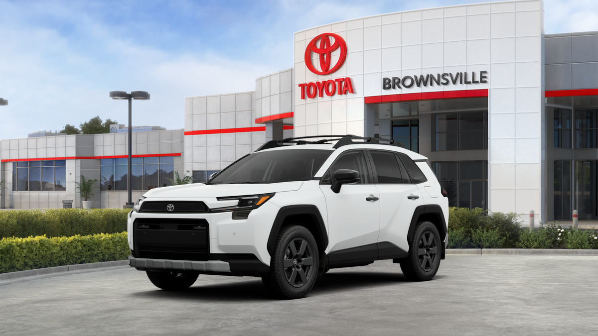 2026 Toyota RAV4 Woodland in Ice Cap — front three-quarter view
