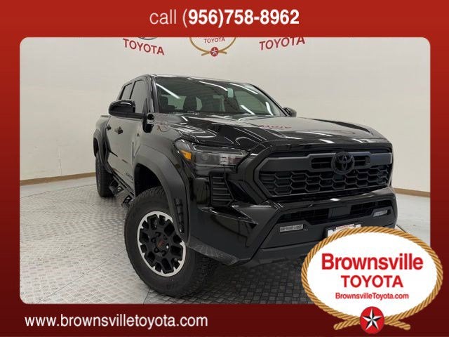 2026 Toyota Tacoma TRD Off-Road in Black — front three-quarter view