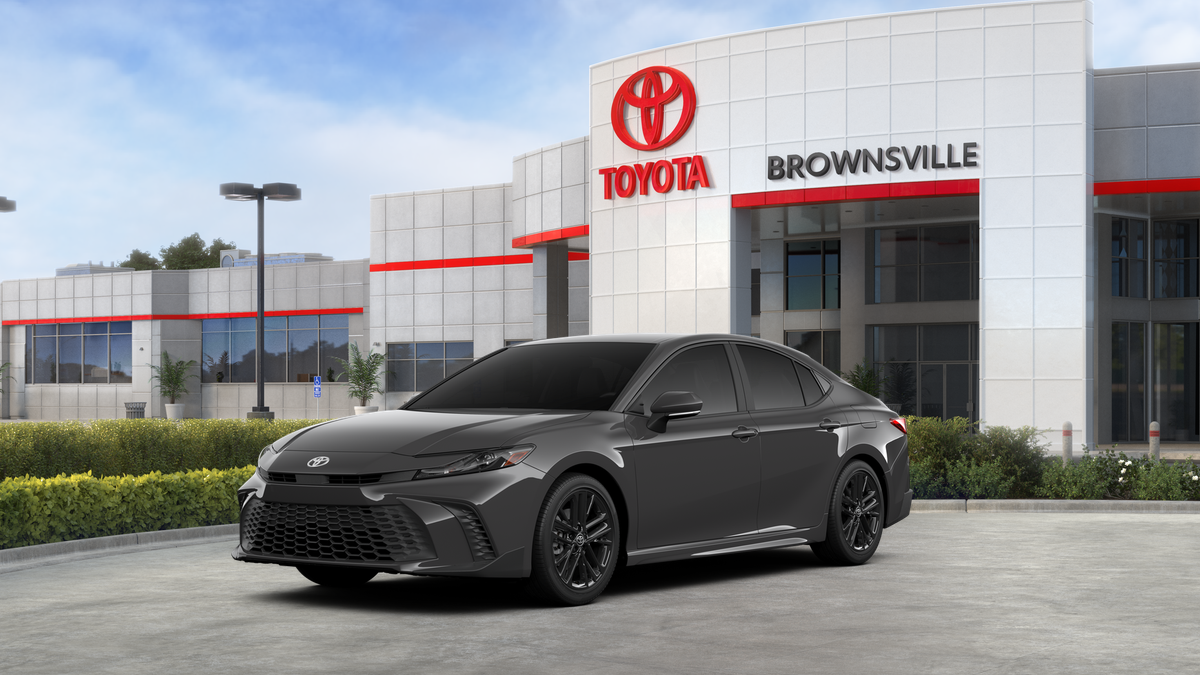 2026 Toyota Camry SE in Underground — front three-quarter view