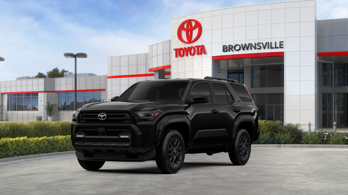 2026 Toyota 4Runner SR5 in Black — front three-quarter view