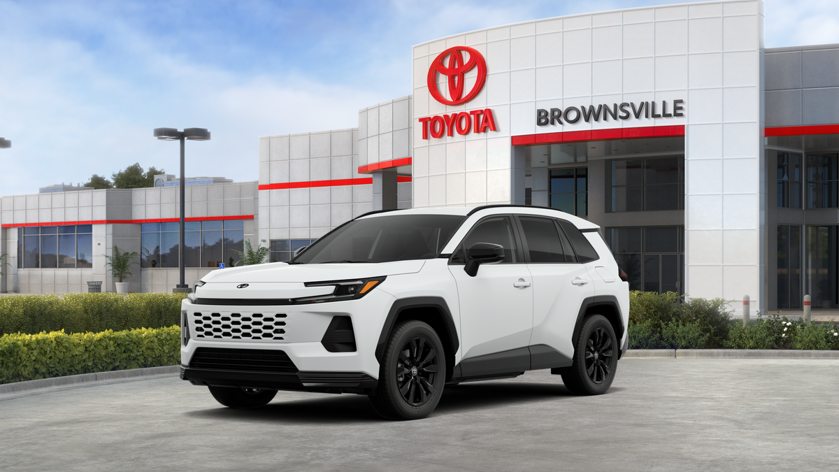 2026 Toyota RAV4 SE in Ice Cap — front three-quarter view